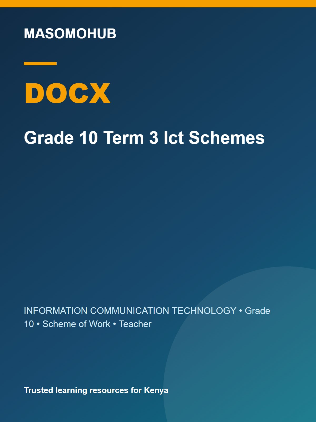 Thumbnail preview of Grade 10 Term 3 Ict Schemes