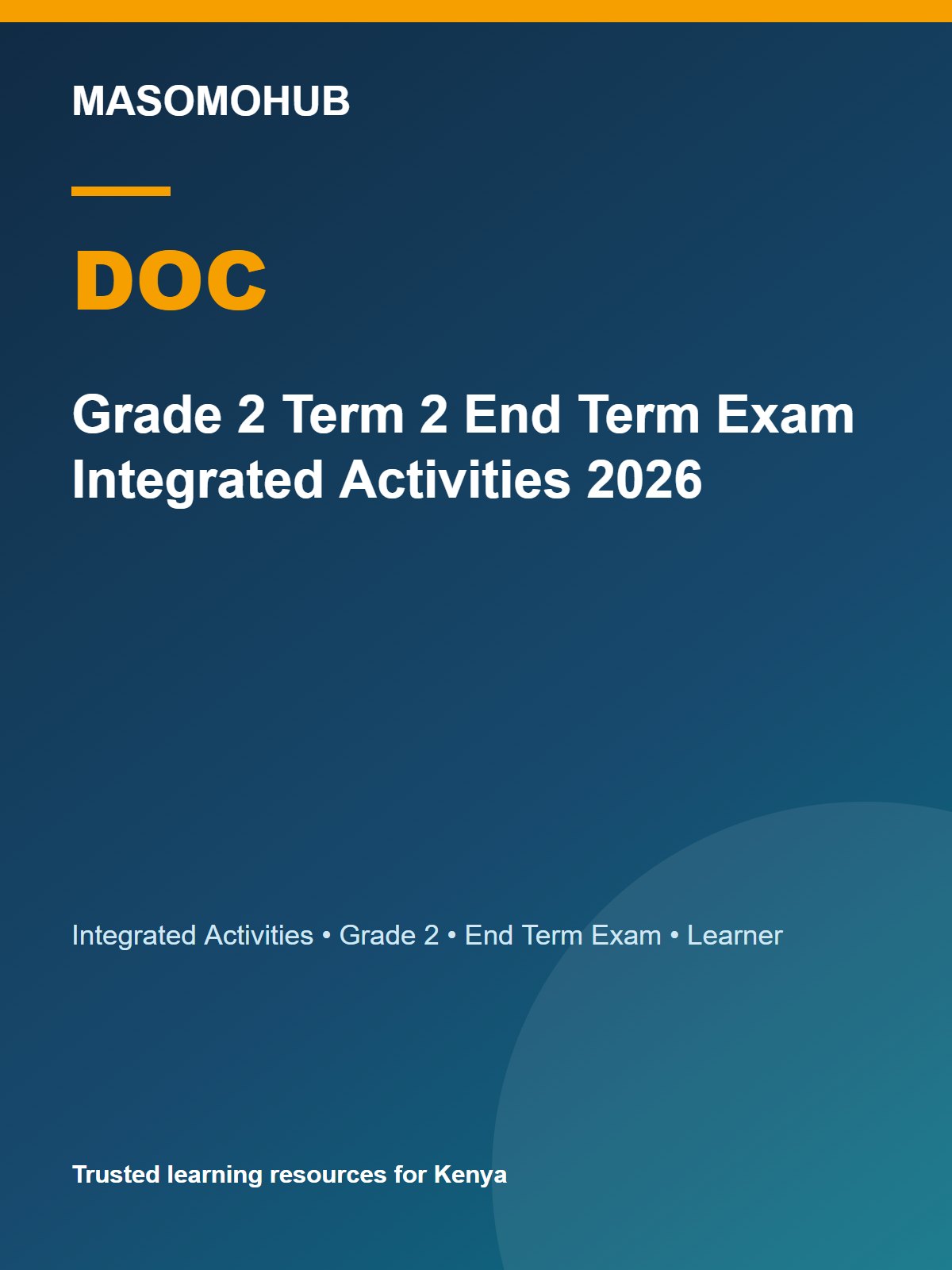 Thumbnail preview of Grade 2 Term 2 End Term Exam Integrated Activities 2026