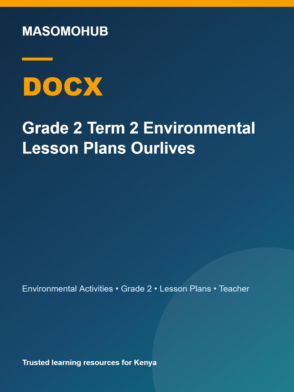 Thumbnail preview of Grade 2 Term 2 Environmental Lesson Plans Ourlives