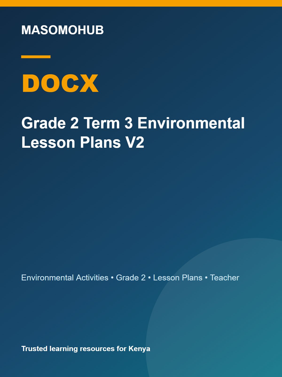 Thumbnail preview of Grade 2 Term 3 Environmental Lesson Plans V2