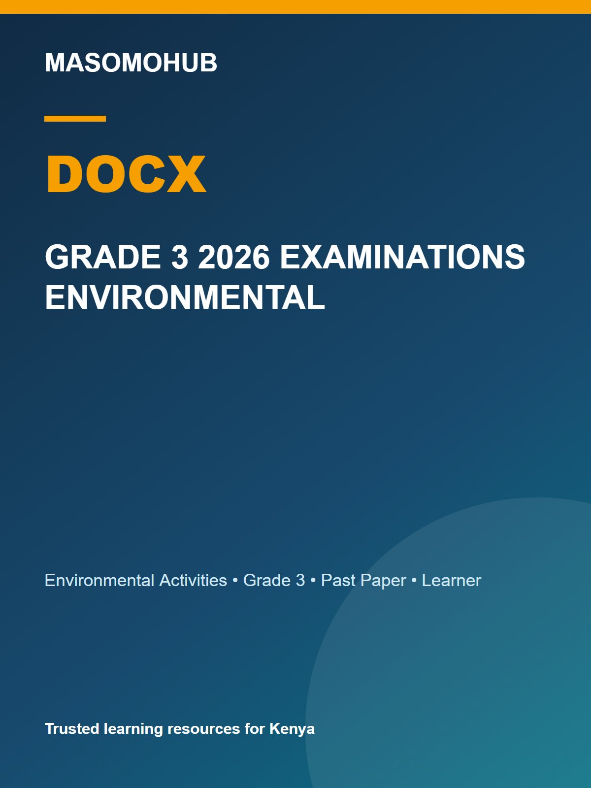 Thumbnail preview of GRADE 3 2026 EXAMINATIONS ENVIRONMENTAL