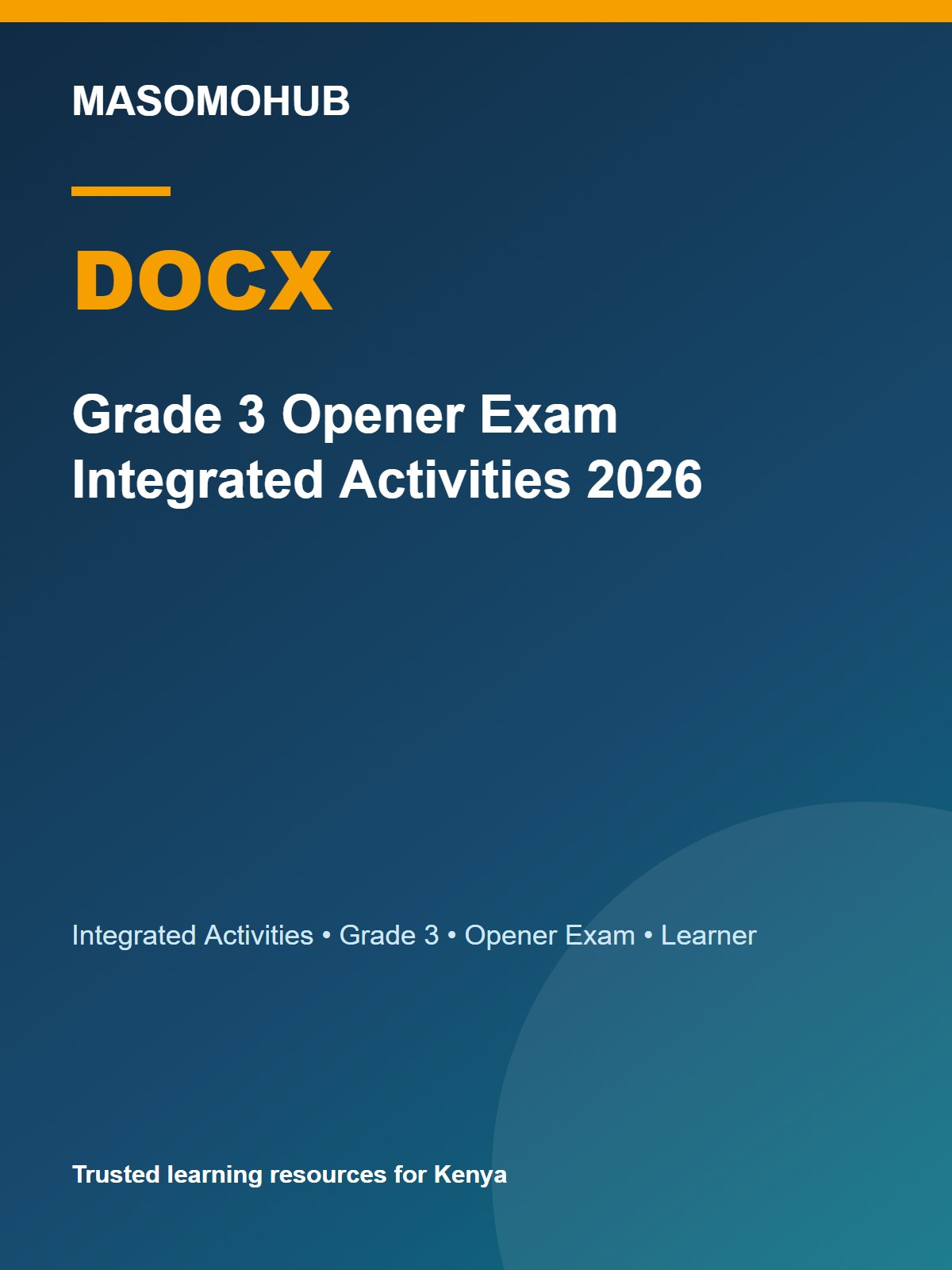 Thumbnail preview of Grade 3 Exam Integrated Activities 2026