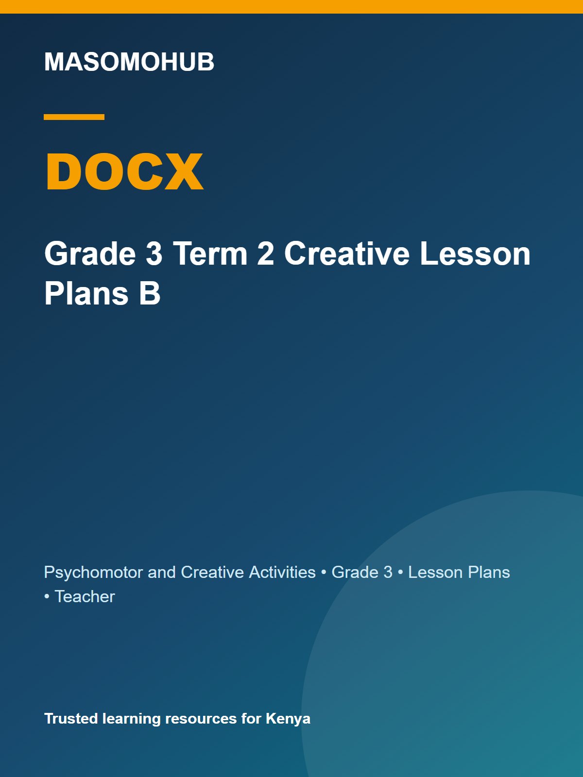 Thumbnail preview of Grade 3 Term 2 Creative Lesson Plans B