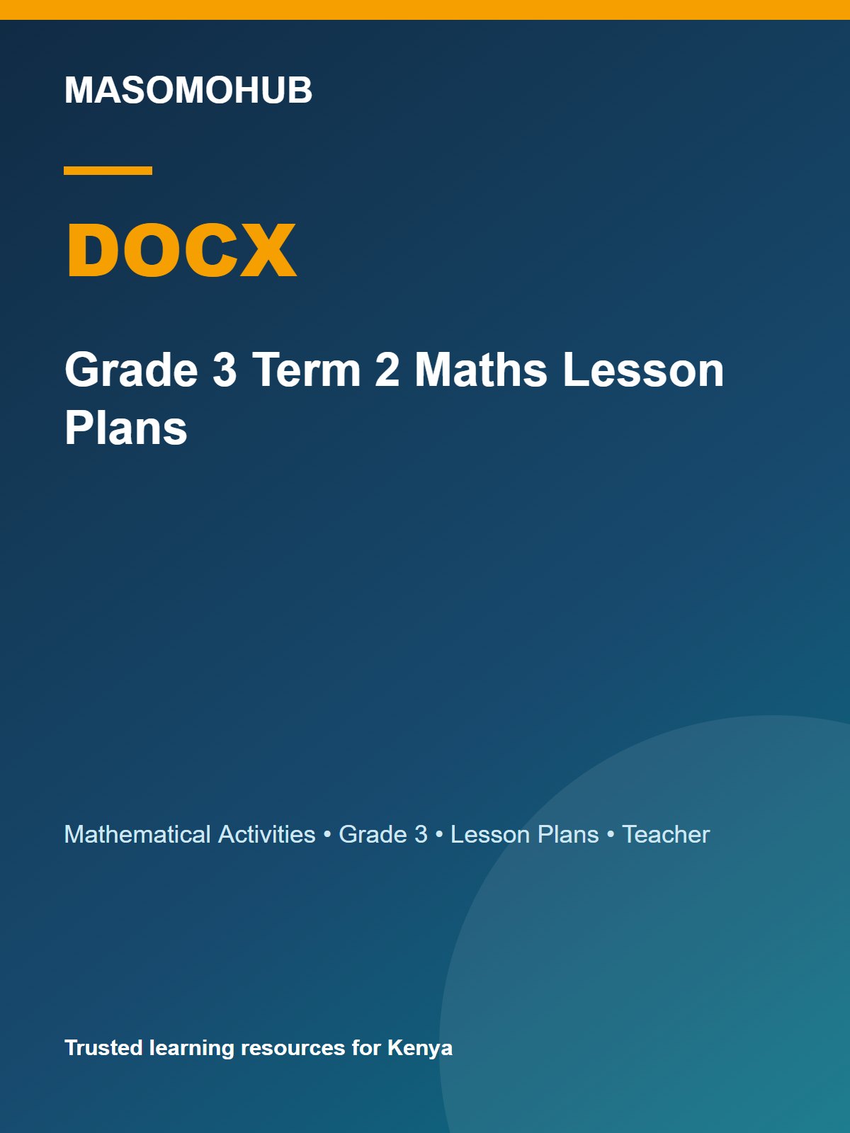 Thumbnail preview of Grade 3 Term 2 Maths Lesson Plans