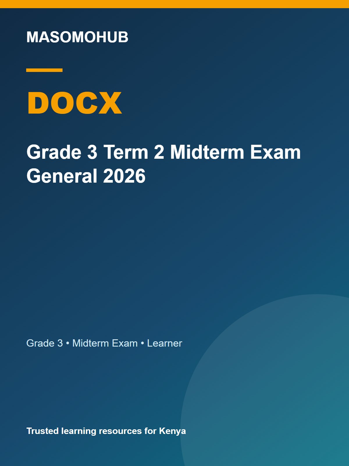 Thumbnail preview of Grade 3 Term 2 Midterm Exam Creative Arts 2026