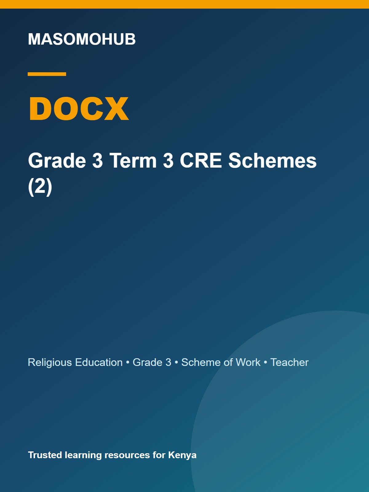 Thumbnail preview of Grade 3 Term 3 CRE Schemes (2)