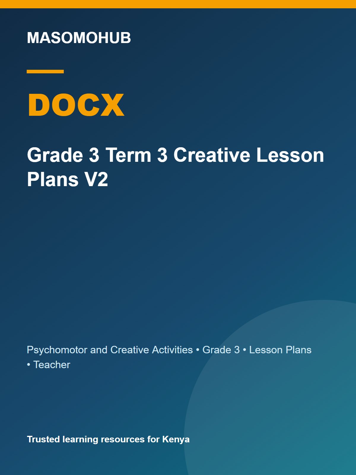 Thumbnail preview of Grade 3 Term 3 Creative Lesson Plans V2