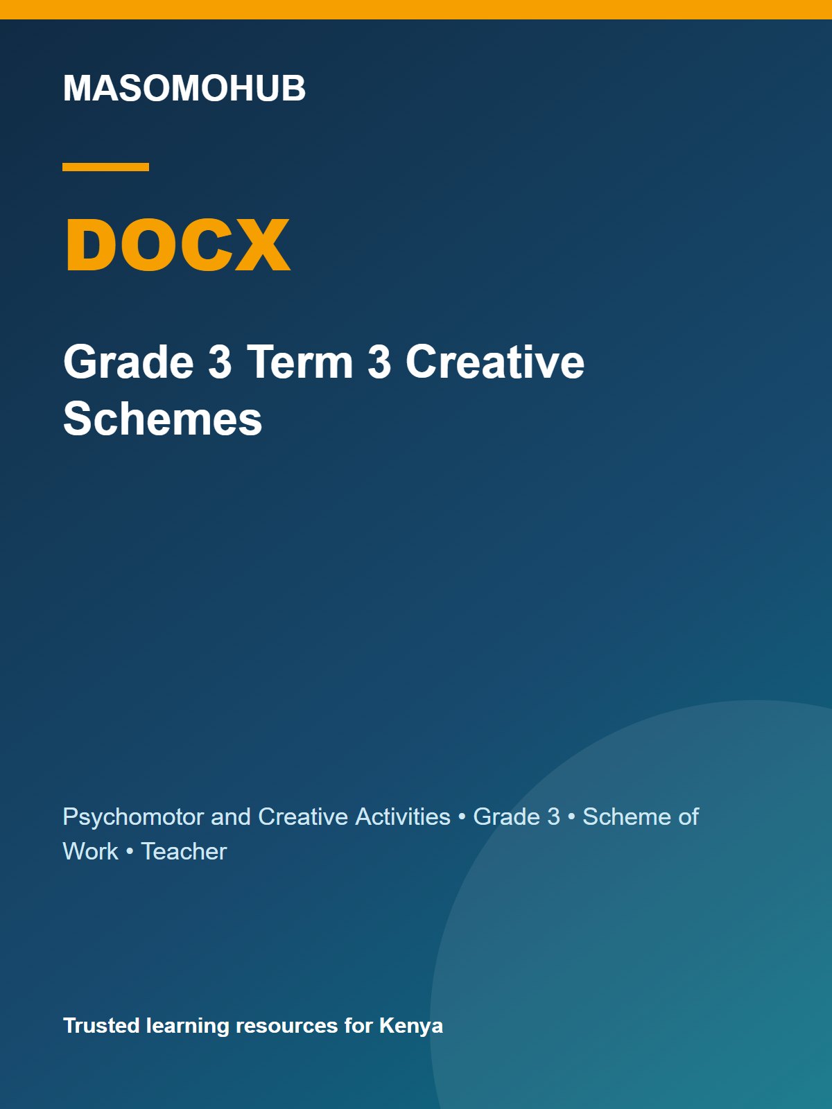 Thumbnail preview of Grade 3 Term 3 Creative Schemes