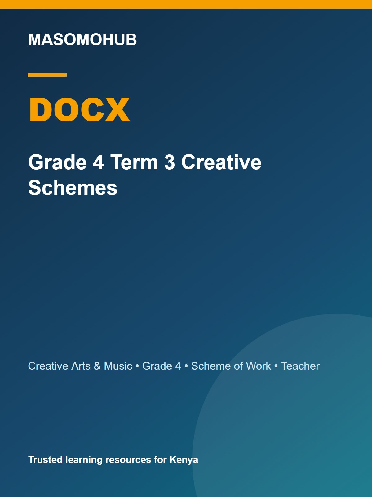 Thumbnail preview of Grade 4 Term 3 Creative Schemes