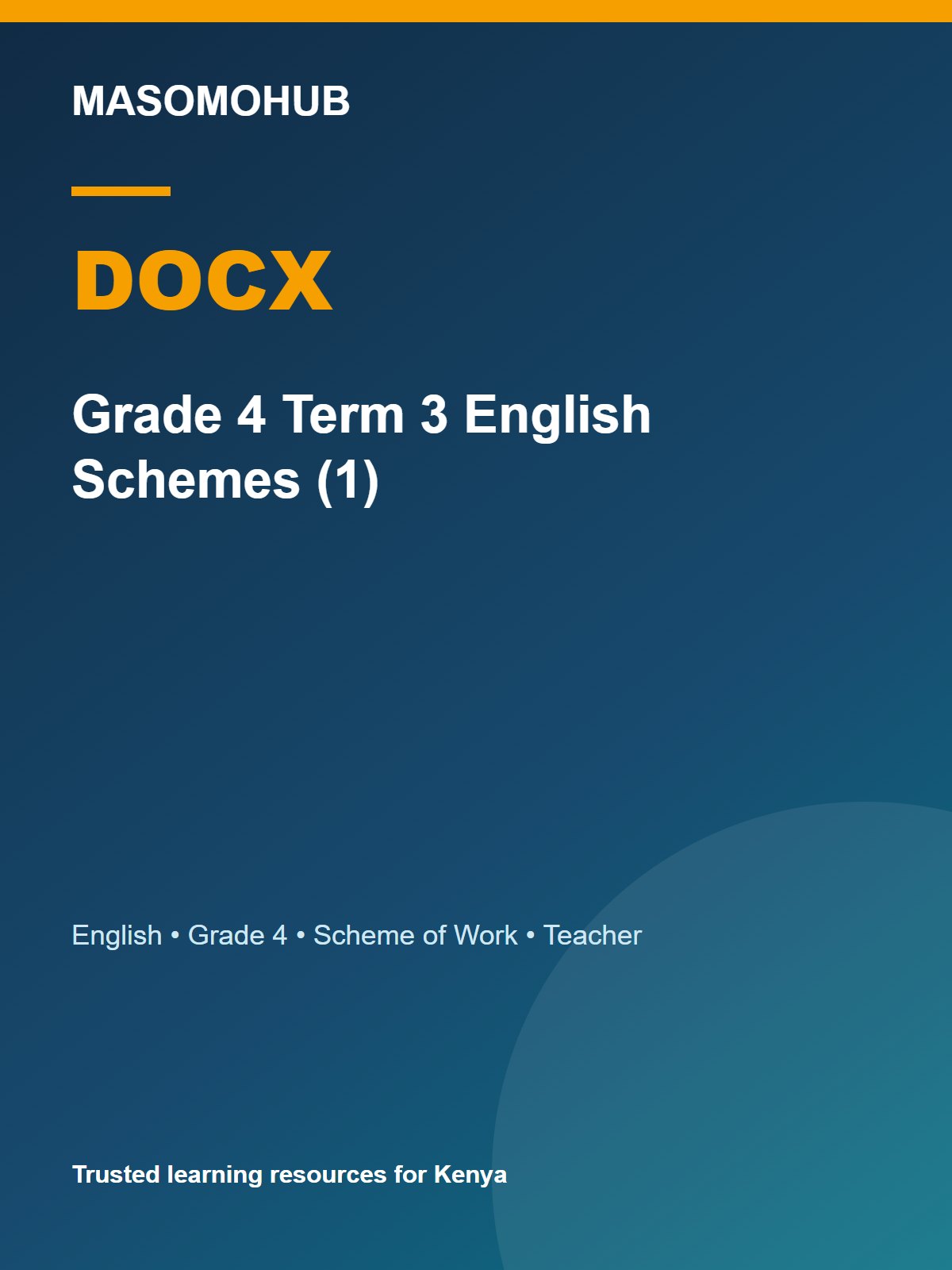 Thumbnail preview of Grade 4 Term 3 English Schemes (1)