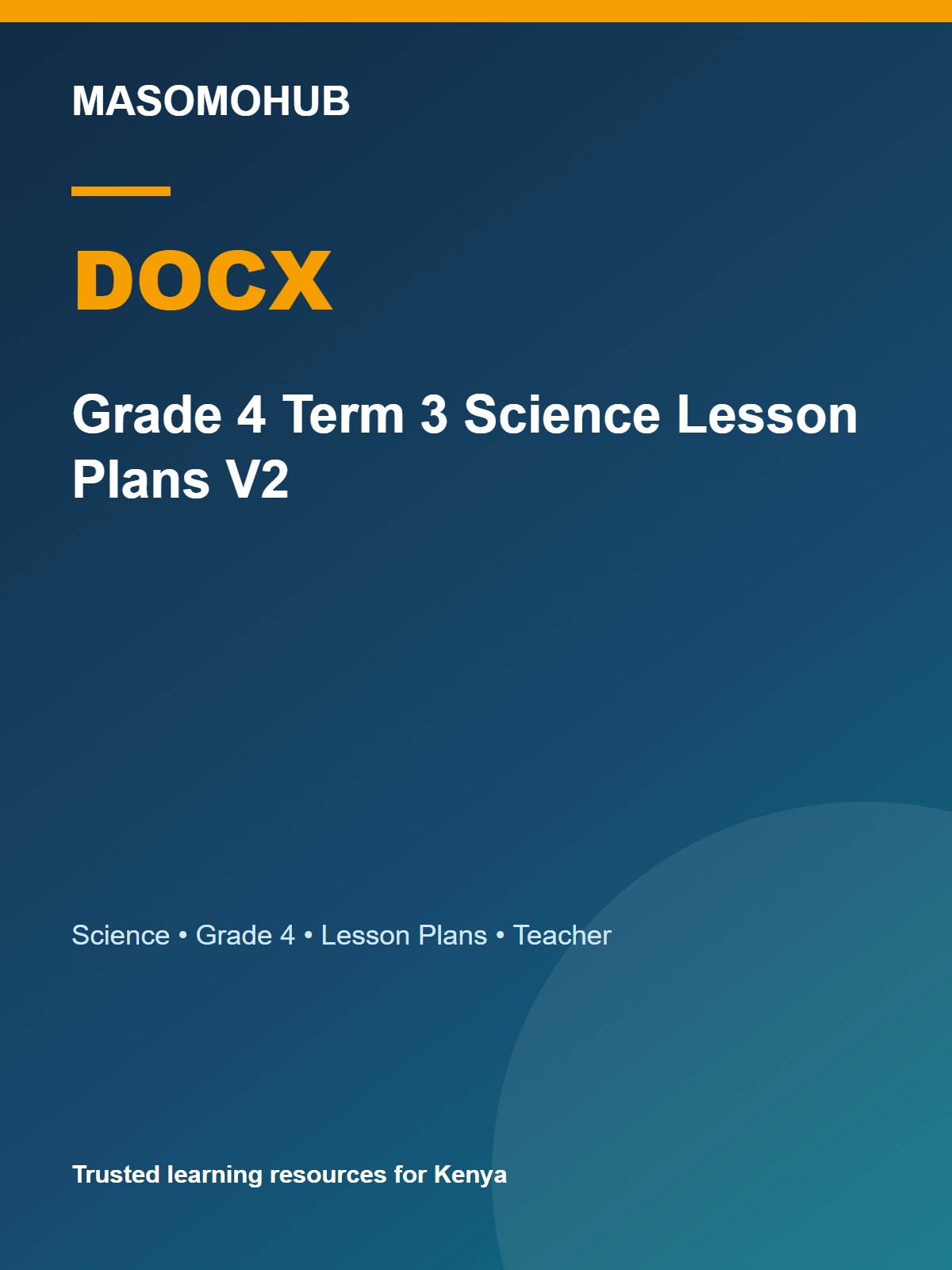 Thumbnail preview of Grade 4 Term 3 Science Lesson Plans V2