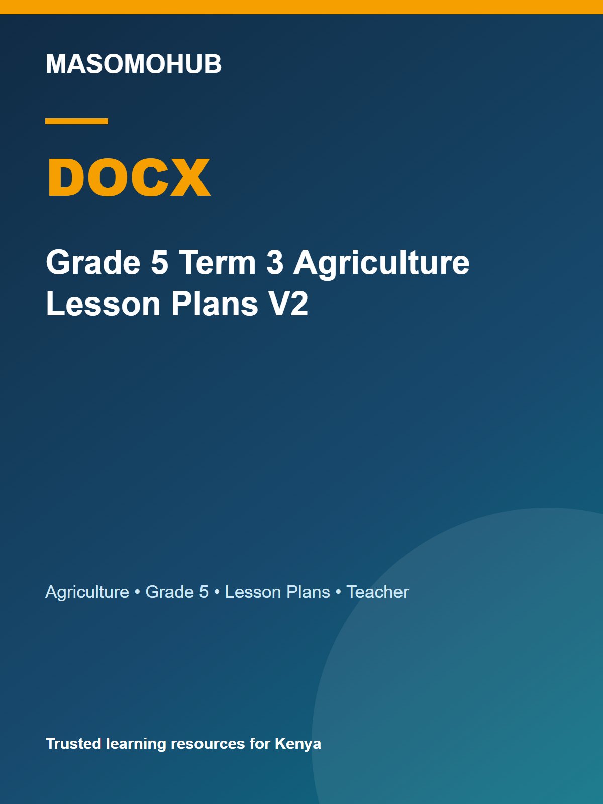 Thumbnail preview of Grade 5 Term 3 Agriculture Lesson Plans V2