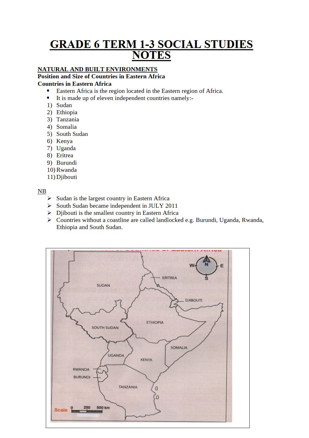 Thumbnail preview of Grade 6 Social studies Notes Term 1 3