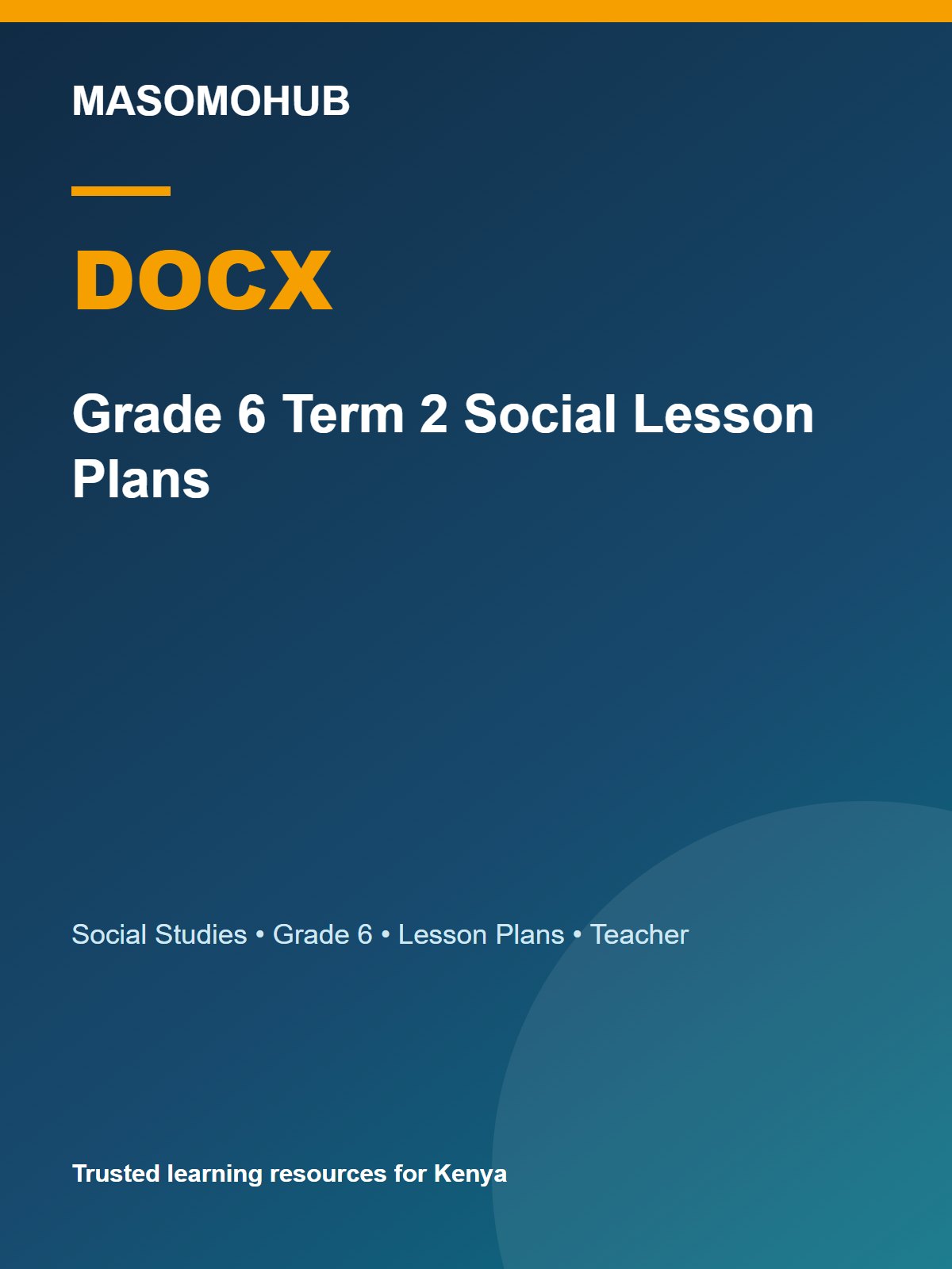 Thumbnail preview of Grade 6 Term 2 Social Lesson Plans