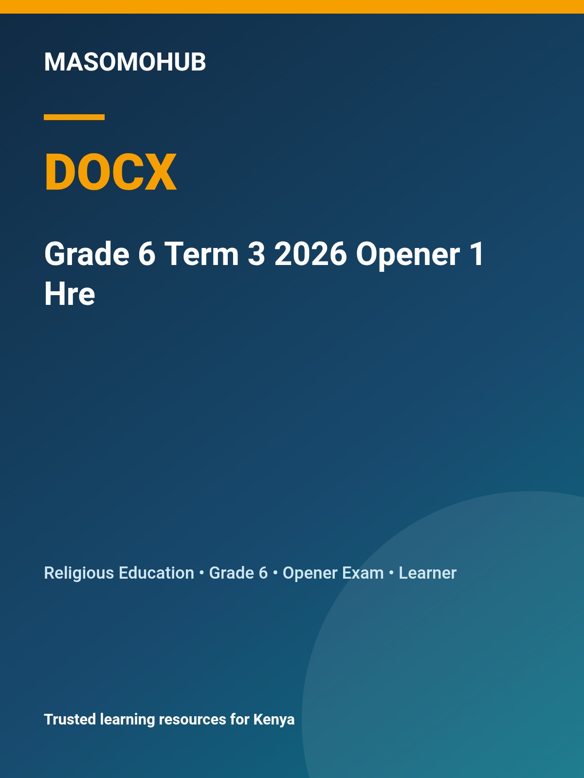 Thumbnail preview of Grade 6 Term 3 2026 Opener 1 Hre