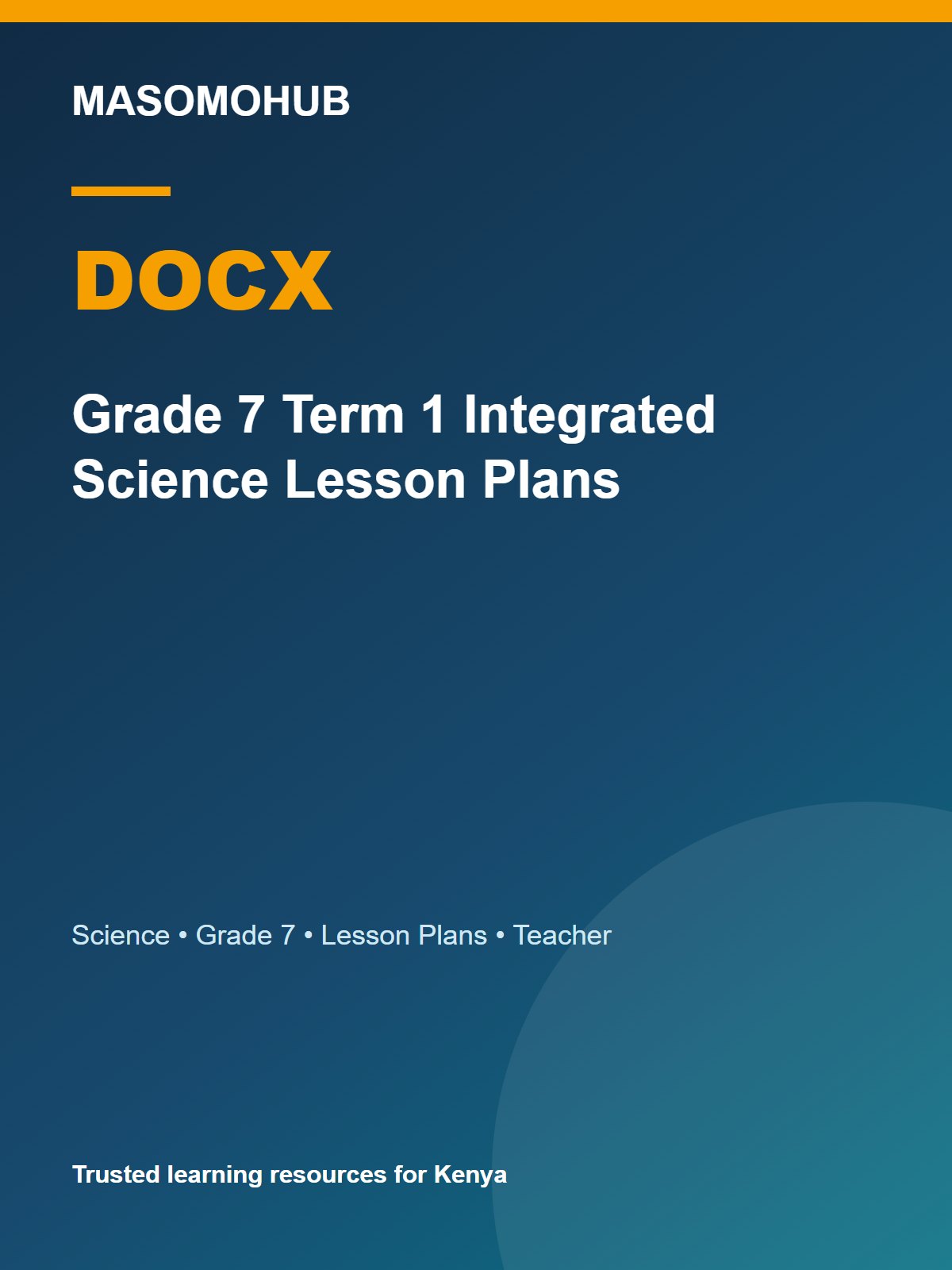 Thumbnail preview of Grade 7 Term 1 Integrated Science Lesson Plans