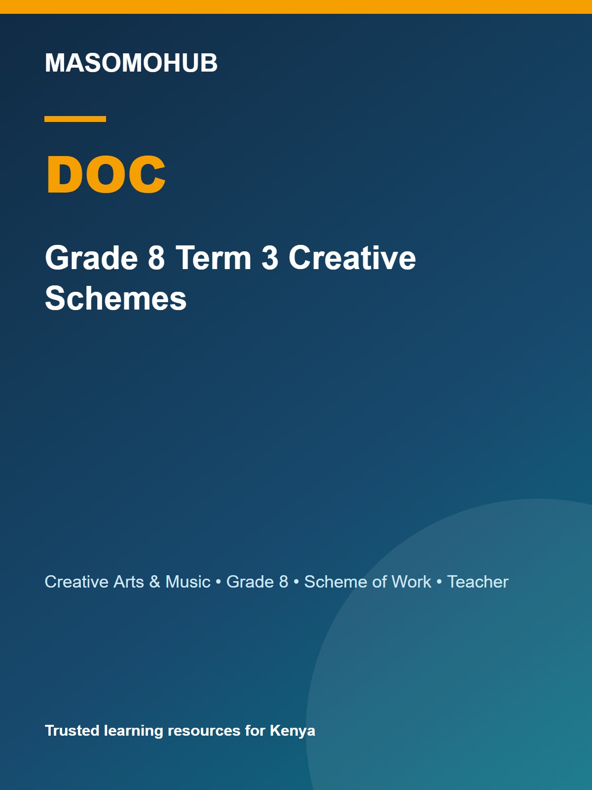 Thumbnail preview of Grade 8 Term 3 Creative Schemes