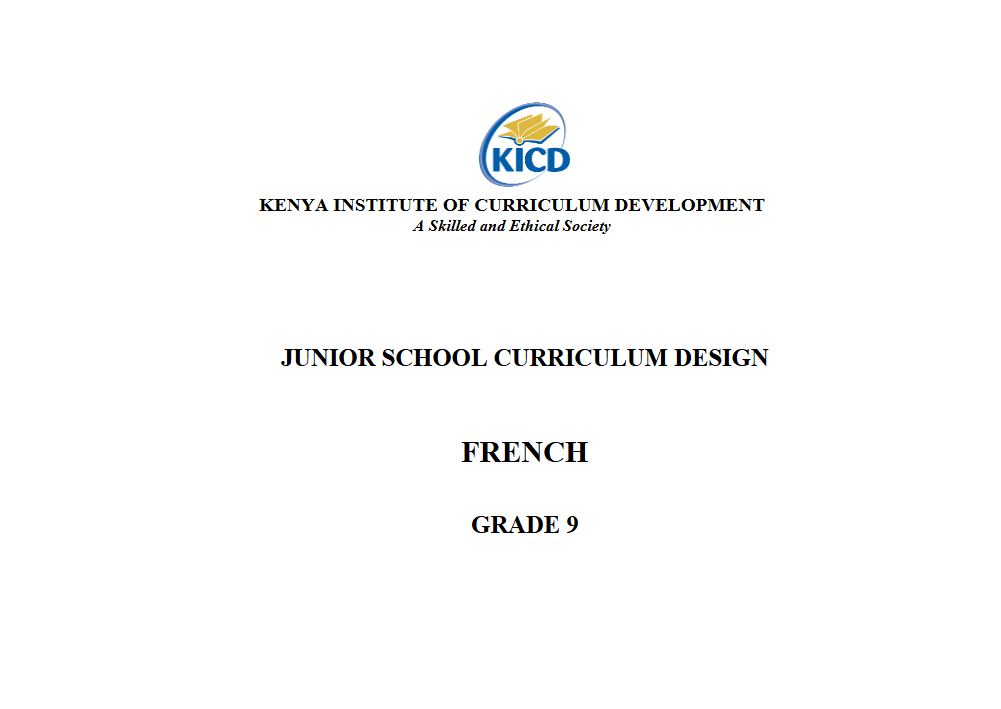 Thumbnail preview of Grade 9 French Curriculum Design