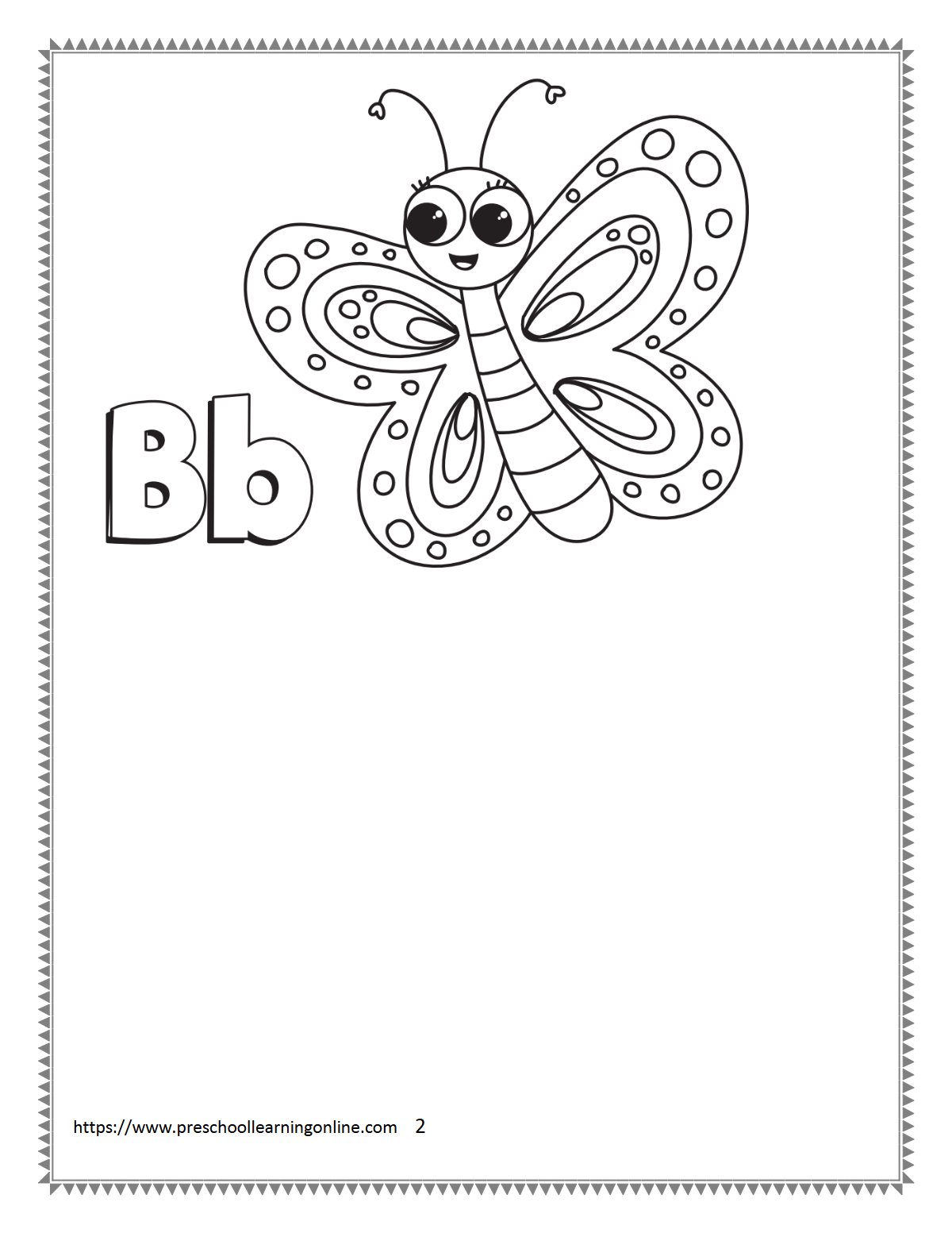 Thumbnail preview of Letter B Worksheet1