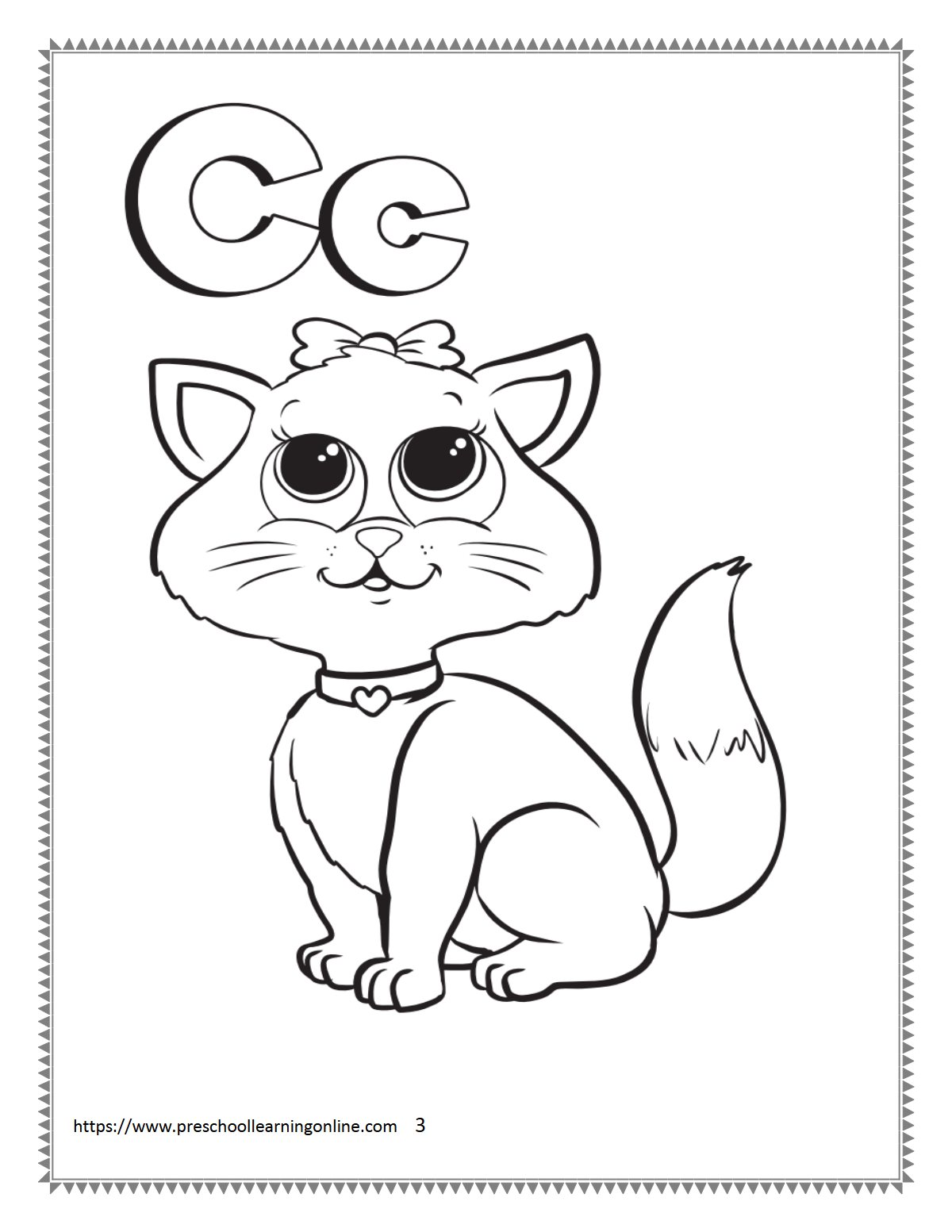 Thumbnail preview of Letter C Worksheets 1