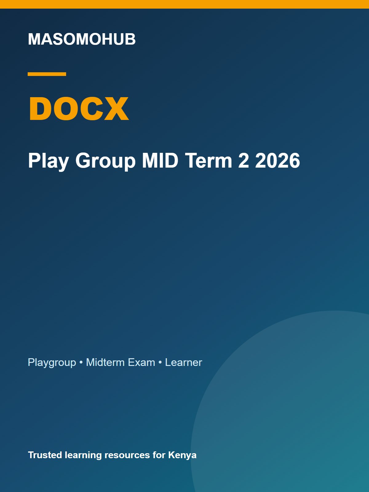 Thumbnail preview of Play Group MID Term 2 2026