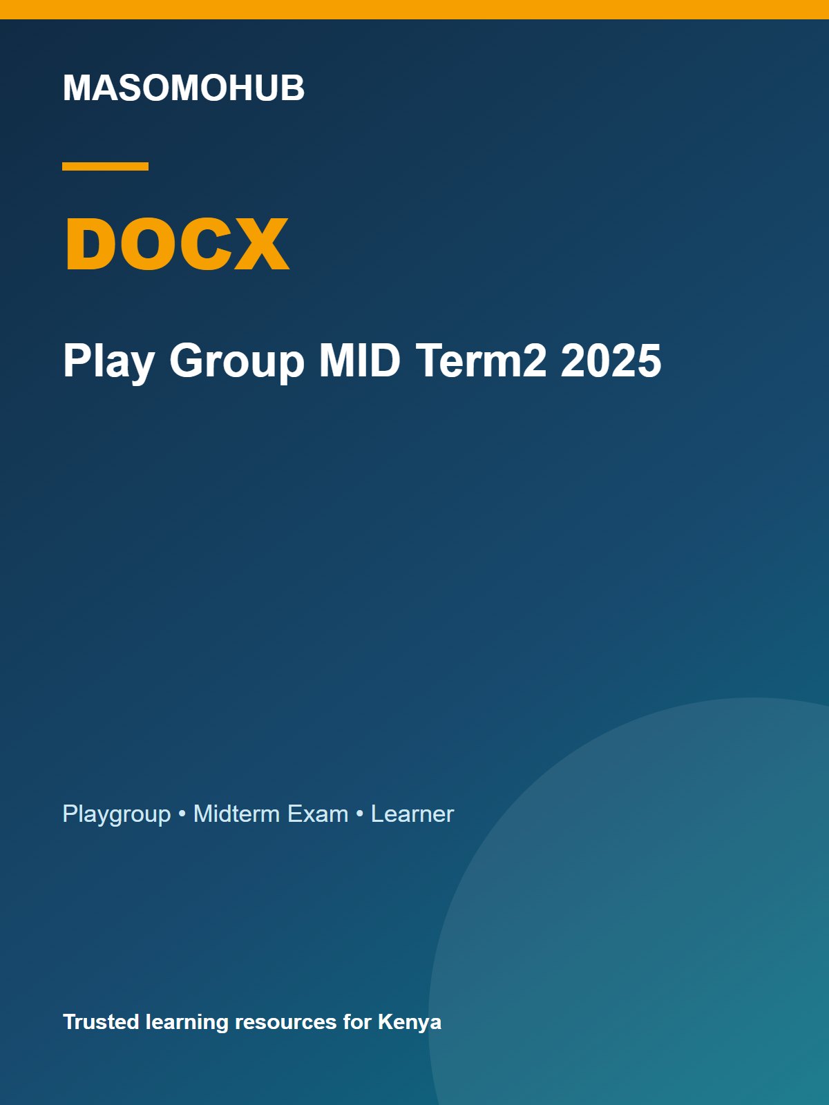 Thumbnail preview of Play Group MID Term2 2025