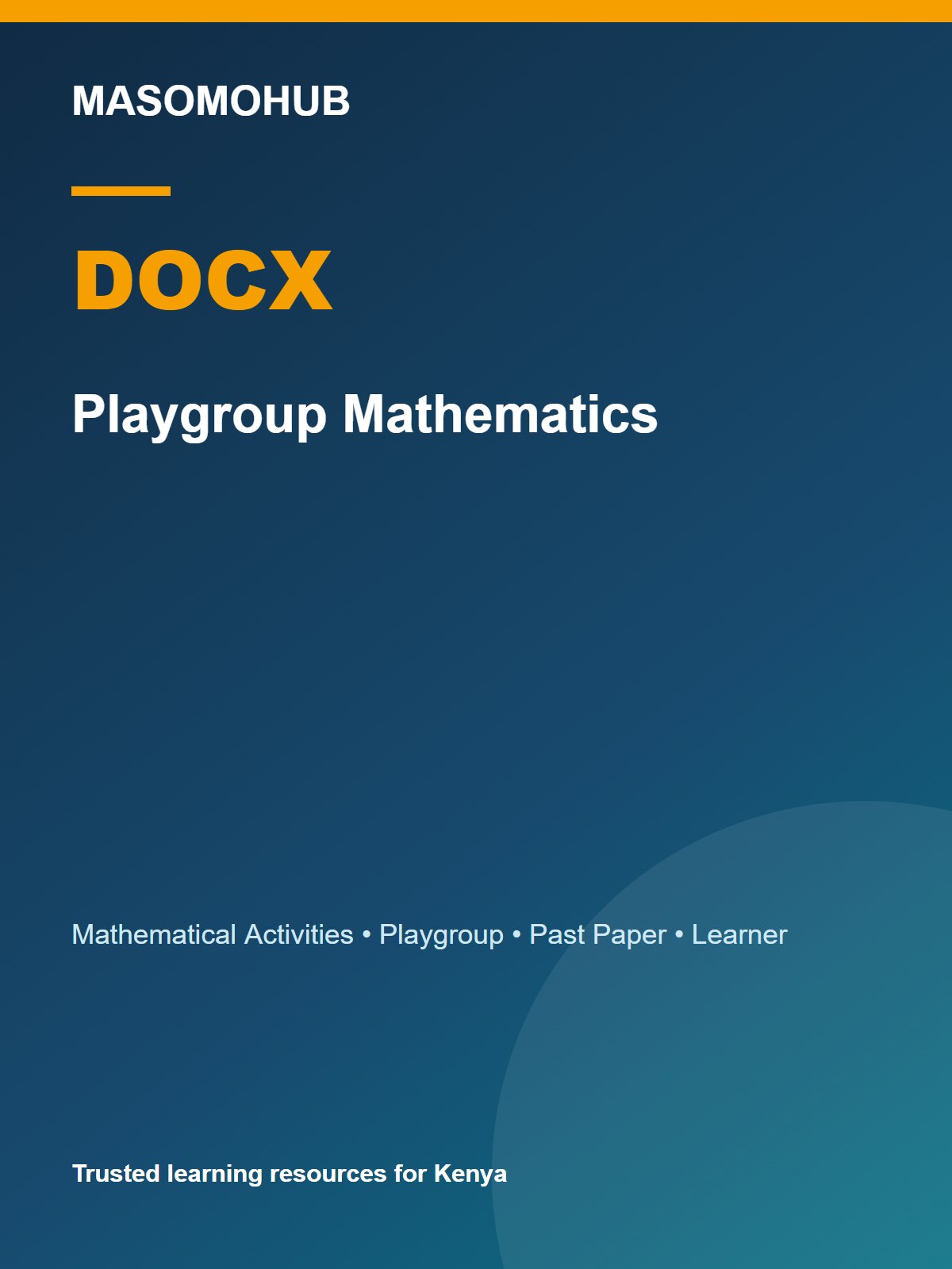 Thumbnail preview of Playgroup Mathematics