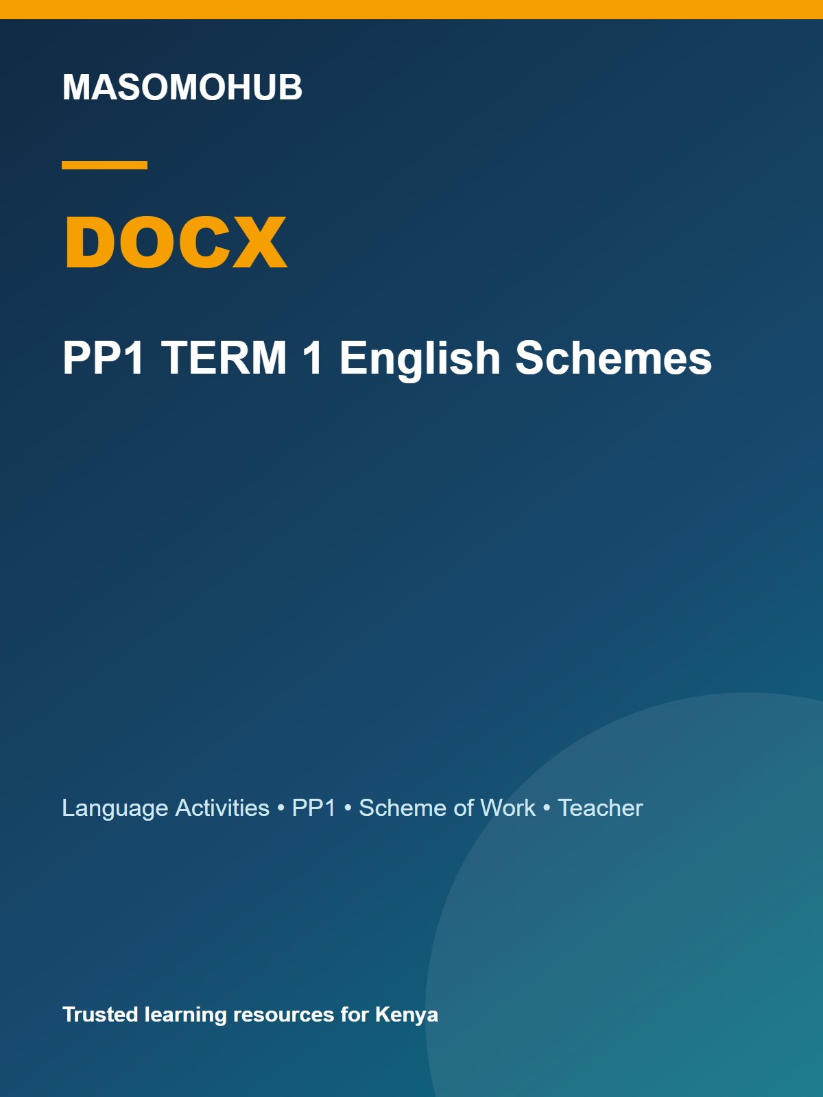 Preview of PP1 Language Activities Schemes of Work Term 1