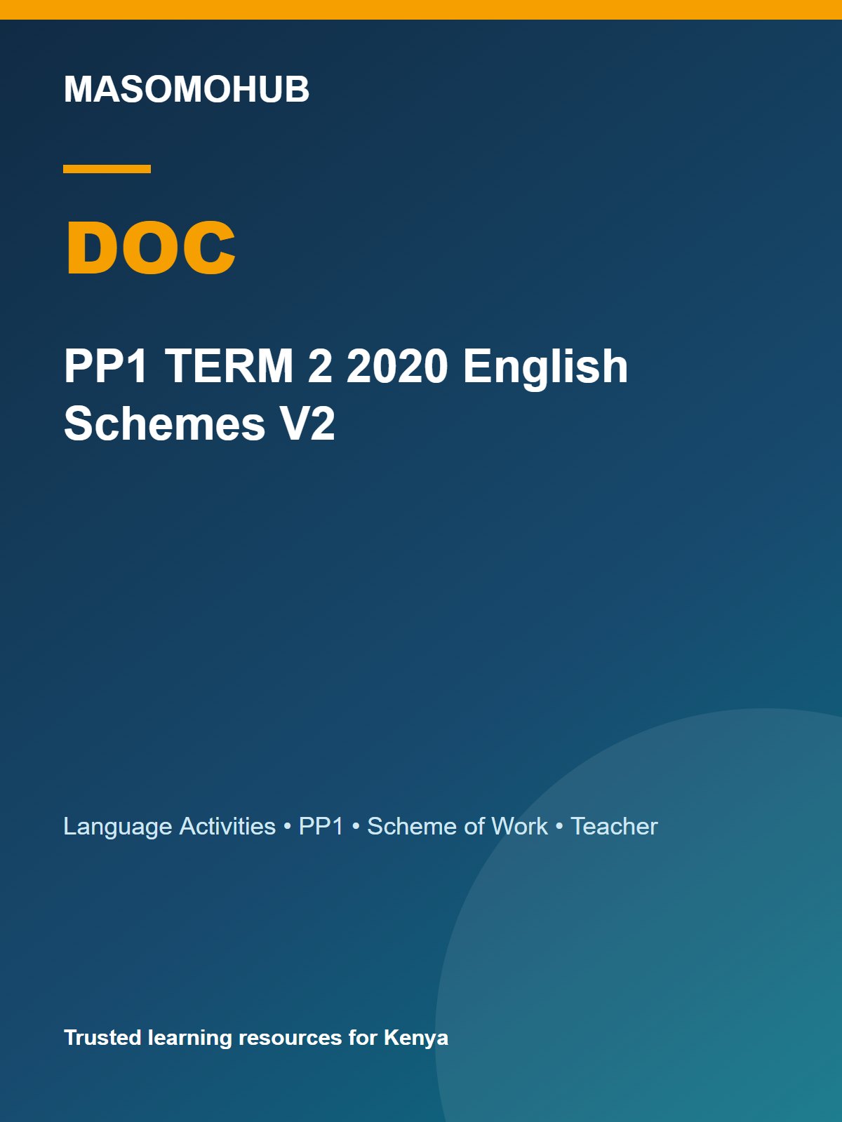 Thumbnail preview of PP1 TERM 2 2020 English Schemes V2