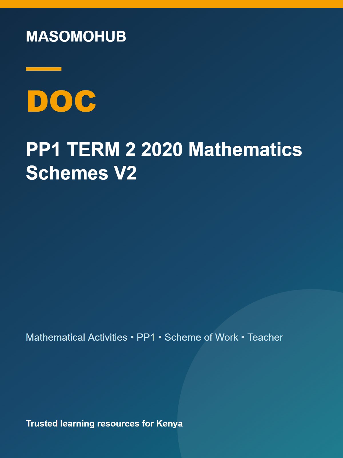 Preview of PP1 Mathematical Activities Schemes of Work Term 2 2020