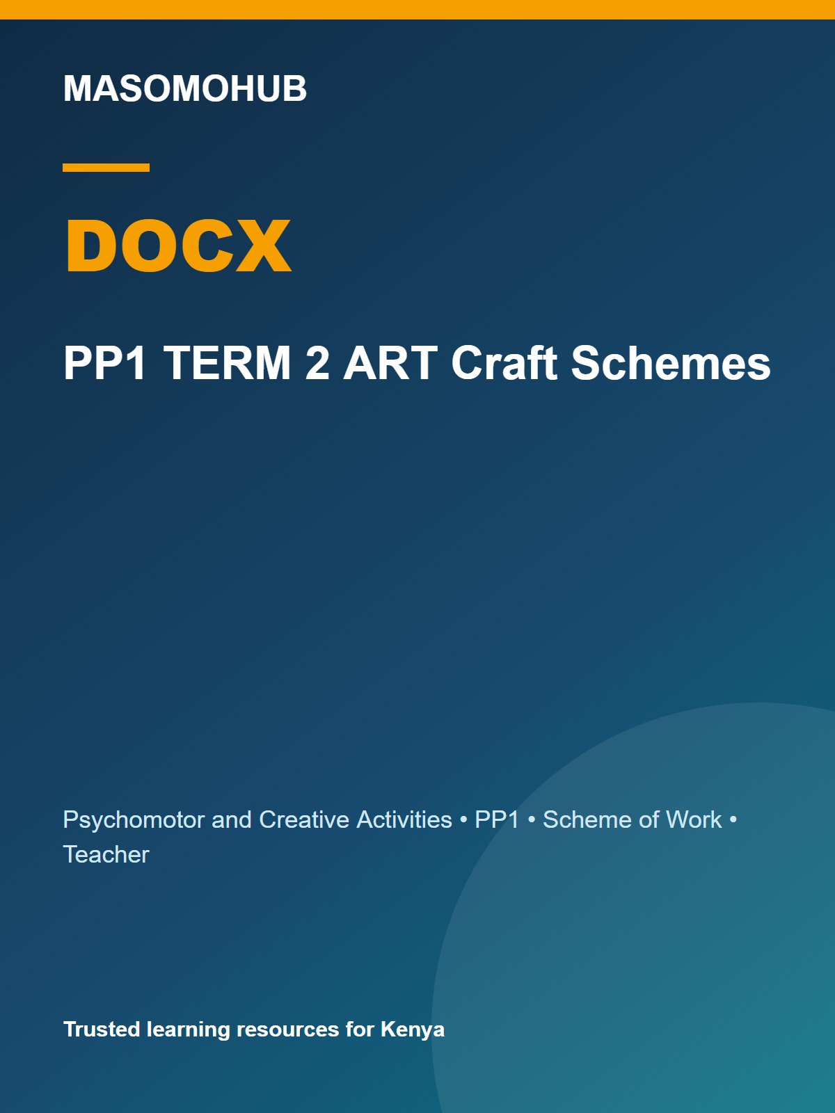 Preview of PP1 Psychomotor and Creative Activities Schemes of Work Term 2