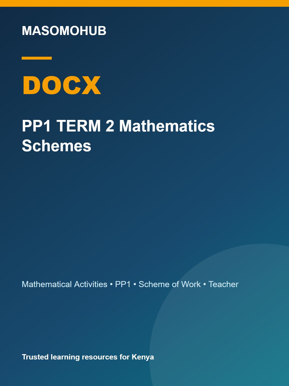 Preview of PP1 Mathematical Activities Schemes of Work Term 2