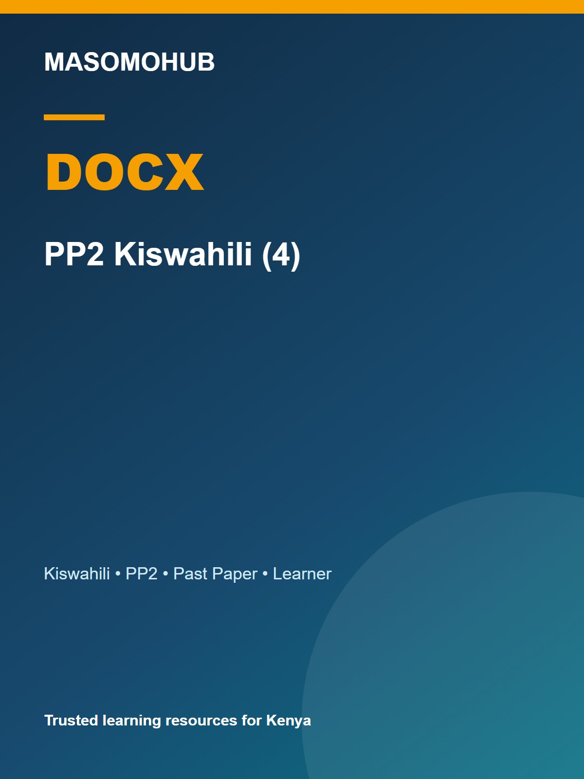 Thumbnail preview of PP2 Kiswahili (4)