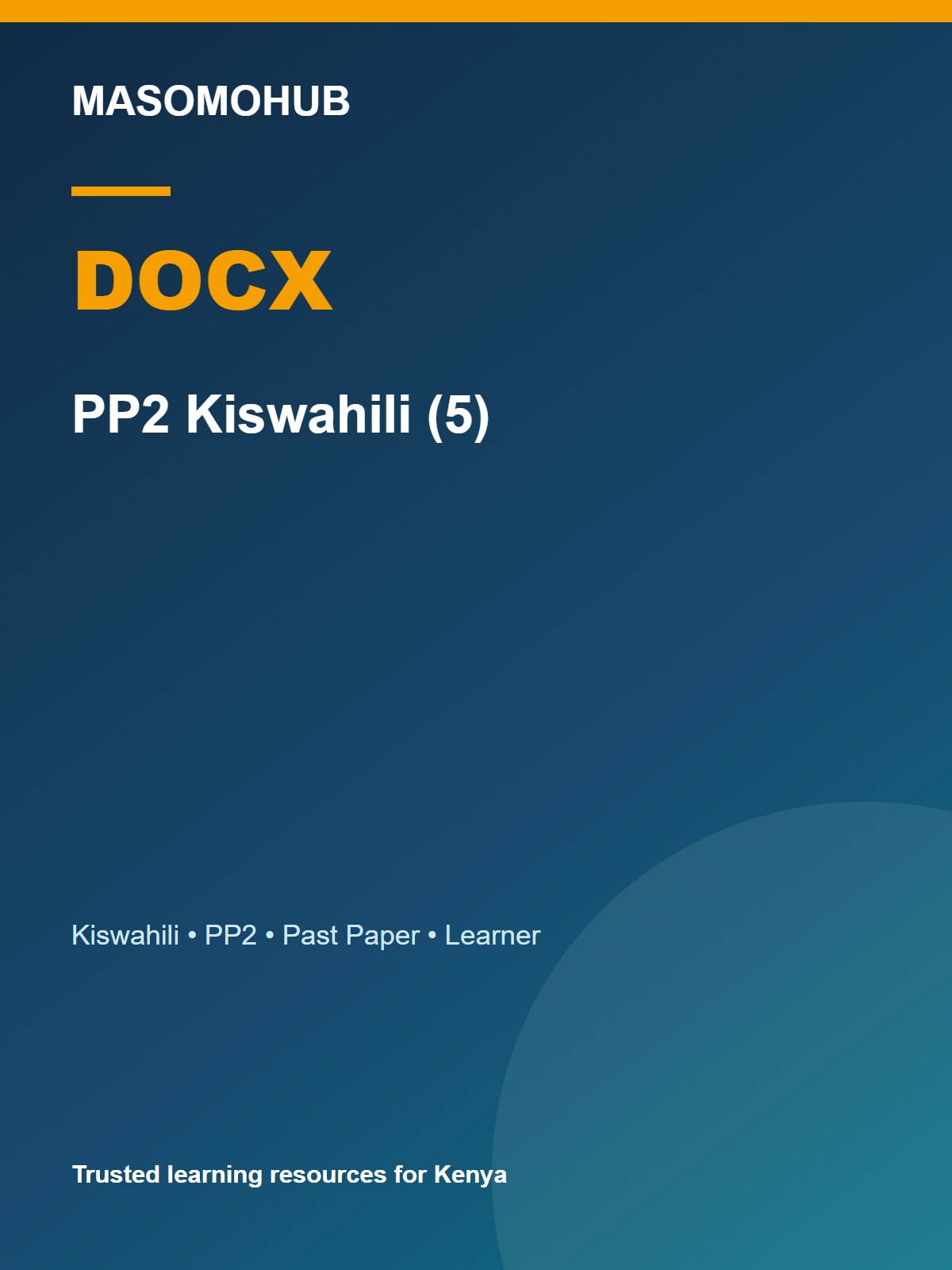 Thumbnail preview of PP2 Kiswahili (5)