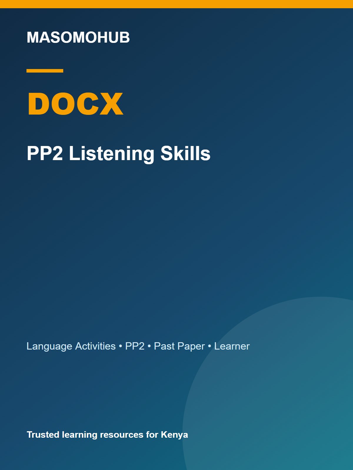 Thumbnail preview of PP2 Listening Skills