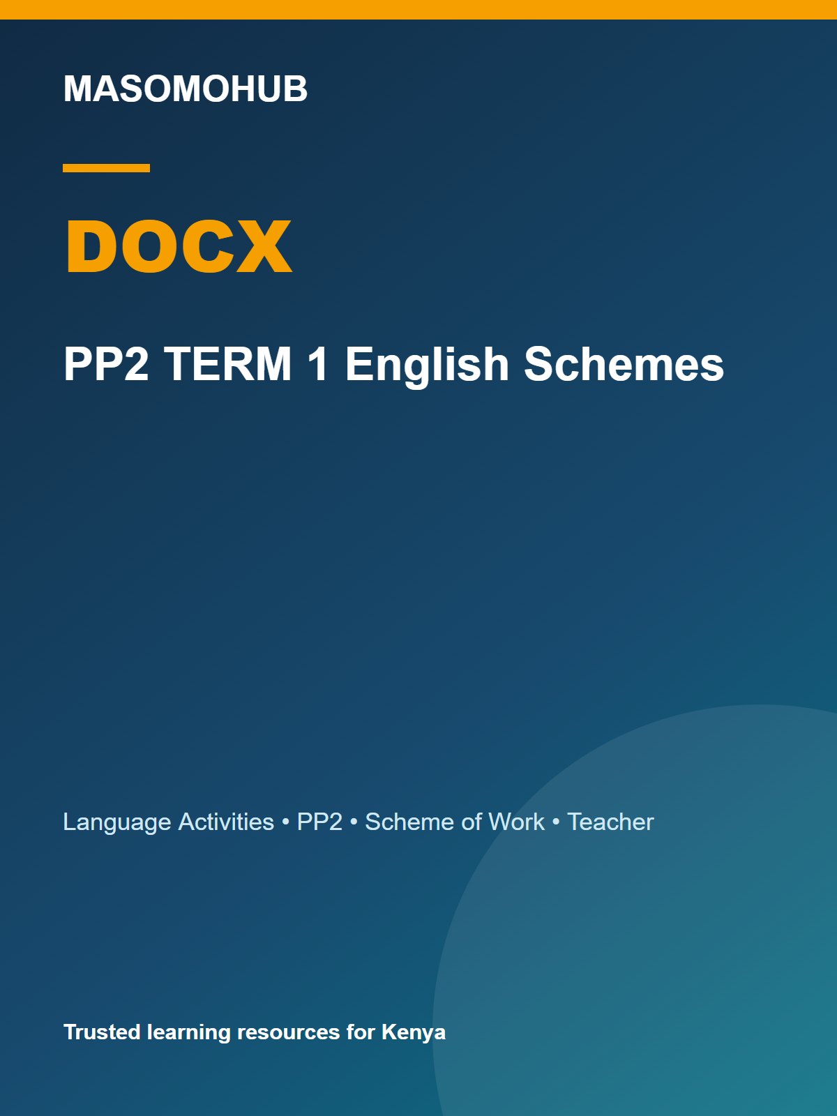 Thumbnail preview of PP2 TERM 1 English Schemes