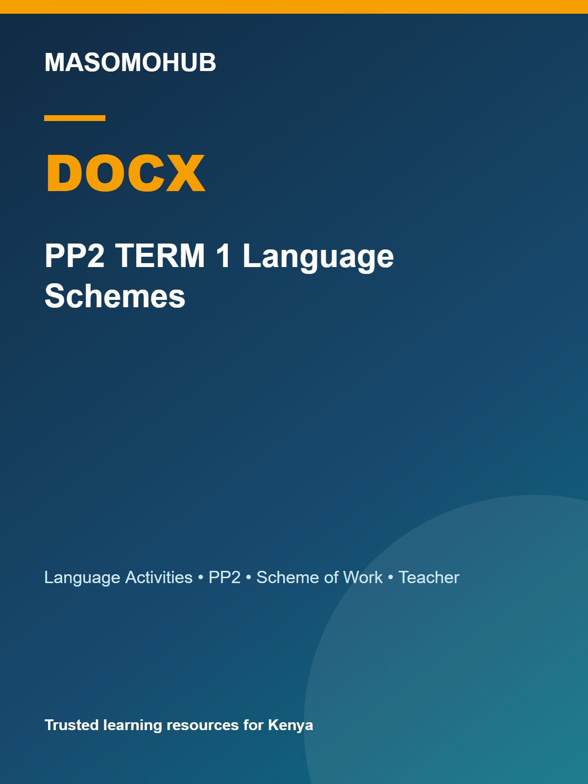 Preview of PP2 Language Activities Schemes of Work Term 1
