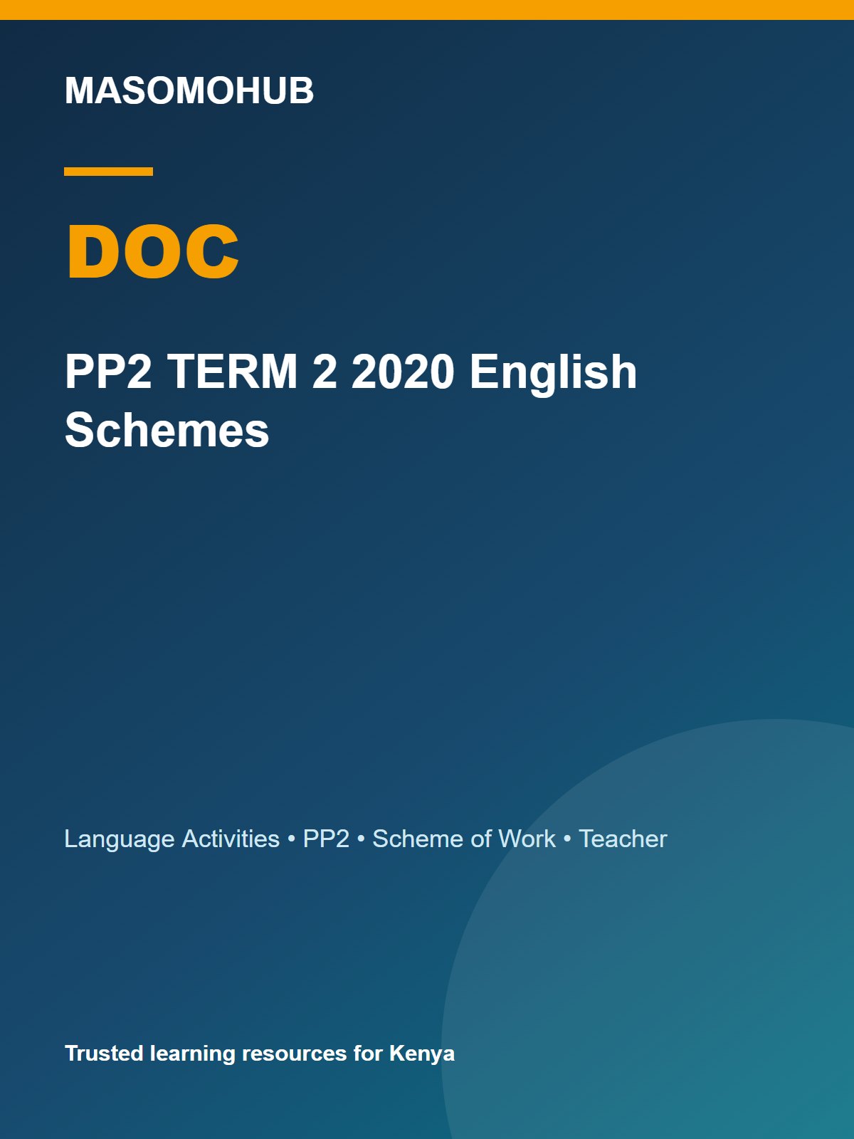Thumbnail preview of PP2 TERM 2 2020 English Schemes