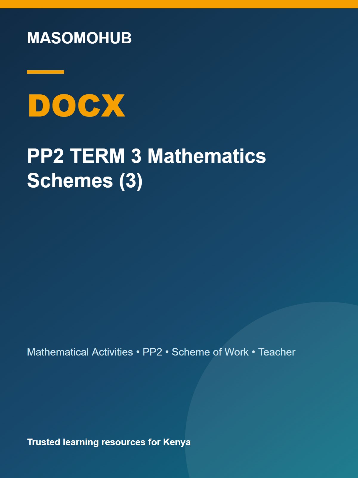 Thumbnail preview of PP2 TERM 3 Mathematics Schemes (3)