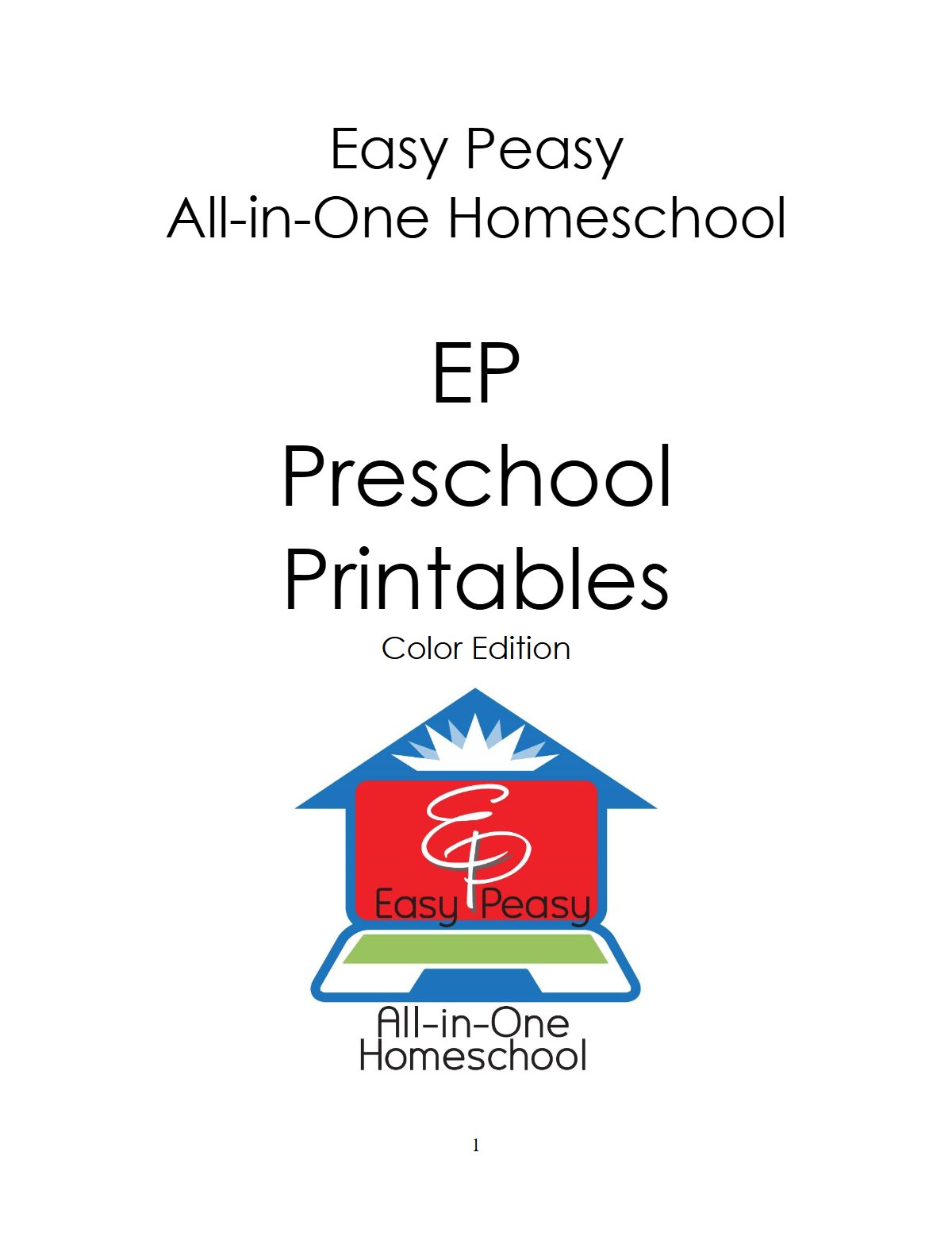 Thumbnail preview of Site Version Preschool Printables Color